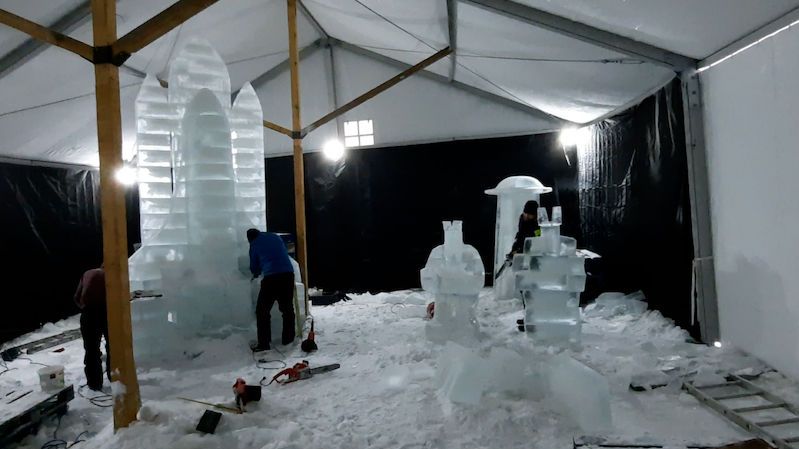 Ledové sochy opět zdobí vrchol Pusteven v Beskydech